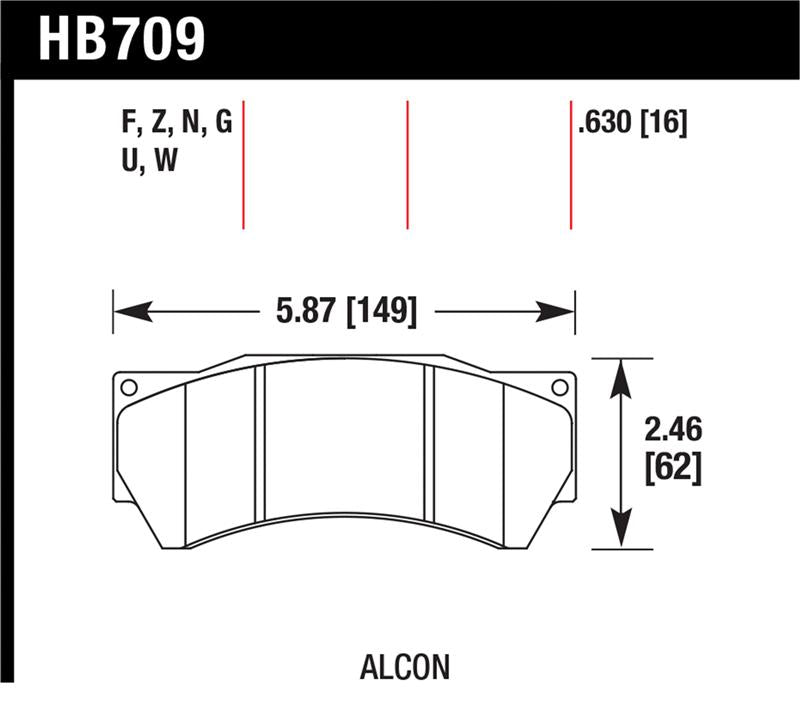 Hawk Performance HB709F.630 Street Brake Pad