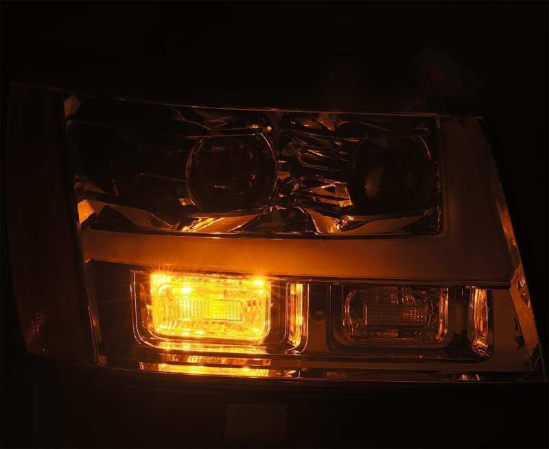 AlphaRex 880297 07-14 Chevrolet Tahoe PRO-Series LED Headlights Plank Style Black w/Activation Light/Sequential Signal/DRL