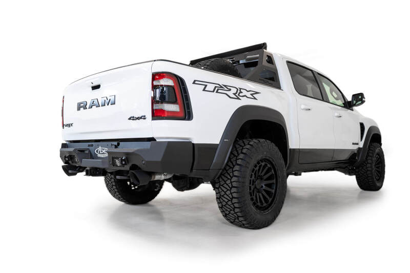 Addictive Desert Designs for 2021 Ram 1500 TRX Stealth Fighter Rear Bumper - Hammer Black