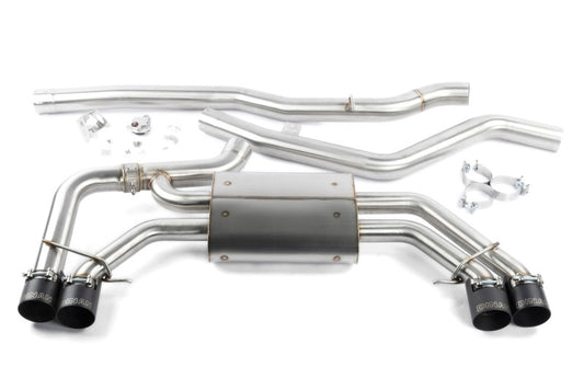 Dinan 18-25 BMW X3 M40i/X4 M40i (G01/G02) Valved Catback Exhaust System - Black Tips