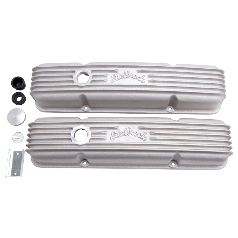 Edelbrock 41449 Valve Cover Classic Series Chevrolet 1959-1986 262-400 CI V8 with Oil Fill Hole