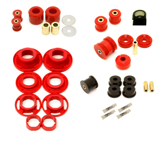 BMR 2012-2015 5th Gen Camaro Street Version Total Suspension Bushing Kit (BK041/BK021/BK022) - Black/Red