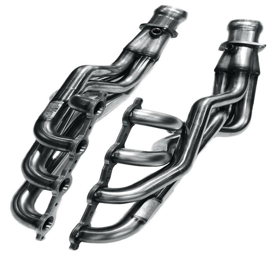 Kooks 2311H430 for 2009-2014 Cadillac CTS-V LSA 6.2L 1-7/8in x 3in SS Longtube Headers and Green Catted SS X-Pipe