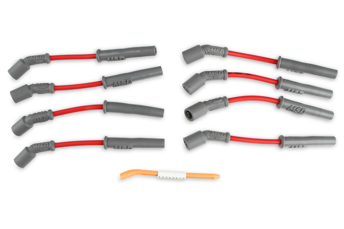 MSD 32819 Super Conductor Spark Plug Wire Set, GM LS1, '97-On, Vette, for Camaro