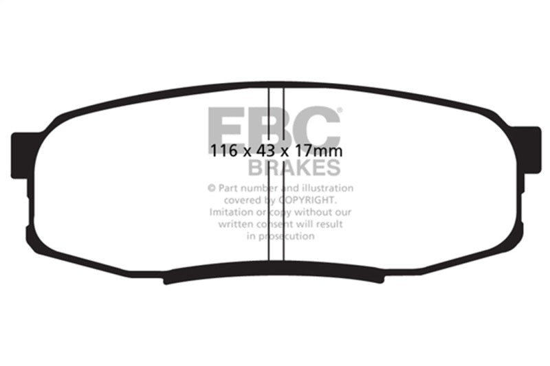 EBC 08-21 Toyota Land Cruiser 5.7L (150mm PCD) Bluestuff Brake Pads DP51816NDX