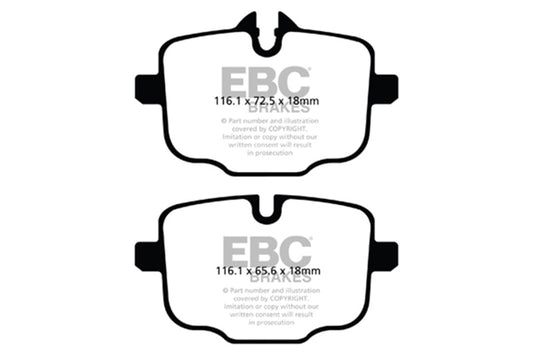 EBC 2021+ BMW M3/M4 3.0TT (G80/G82/G83) Yellowstuff Rear Brake Pads DP42089R