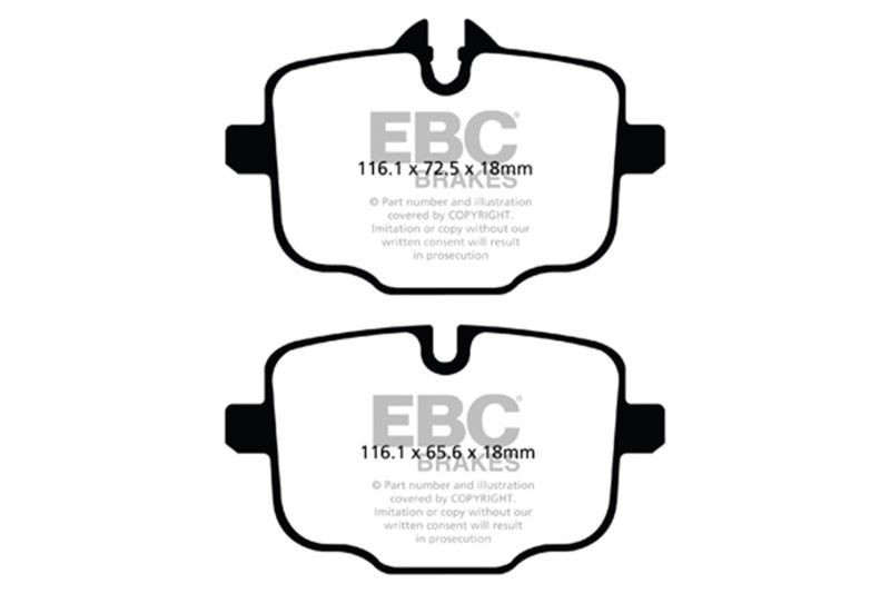EBC Racing 2021+ BMW M3/M4 (G80/G82/G83) / 2023+ BMW M2 (G97) RP-X Rear Brake Pads DP82089RPX