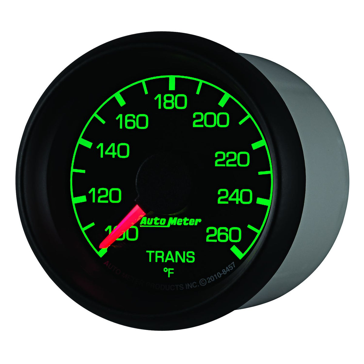 AutoMeter 8457 Factory Match 52mm Full Sweep Electric 100-260 Degrees F Transmission Temperature Gauge for Ford
