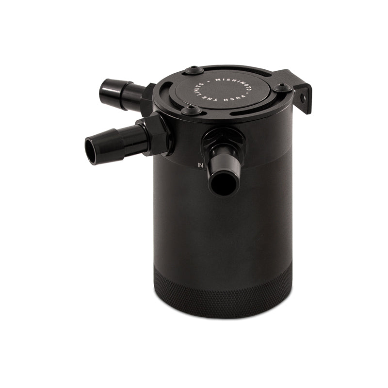 Mishimoto Compact Baffled Oil Catch Can - 3-Port - #MMBCC-CBTHR-BK
