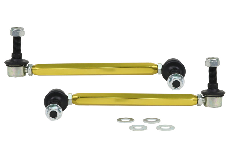 Whiteline KLC180-235 Universal Sway Bar Link Assembly Heavy Duty Adjustable 12mm Steel Ball/Ball Style for 2003-2007 Honda Accord, 2007-2010 Hyundai Elantra