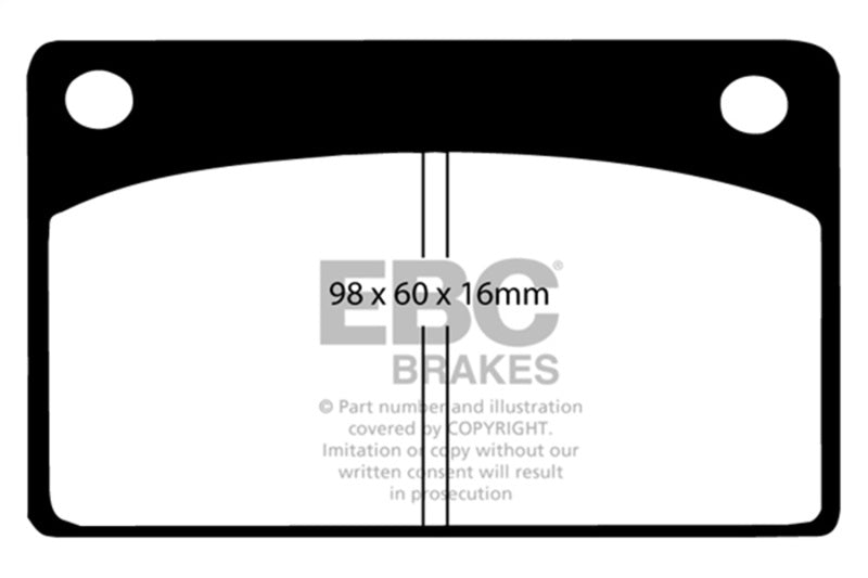 EBC 66-68 Volvo 140 1.8 Yellowstuff Front Brake Pads DP4143R