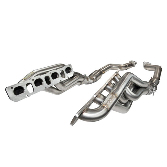 Kooks 3410H431 for 12+ Jeep Grand Cherokee 6.4L 1-7/8in x 3in SS Longtube Headers with Green Catted Connection Pipes