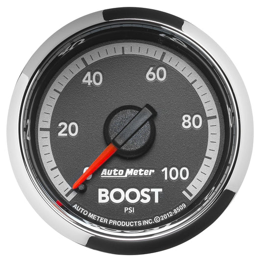 AutoMeter 8509 Factory Match 52.4mm Mechanical 0-100 PSI Boost Gauge for Gen 4 Dodge