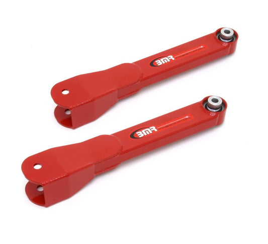 BMR 2010-2015 5th Gen Camaro Rear Non-Adj. Trailing Arms with Spherical Bearings - Red