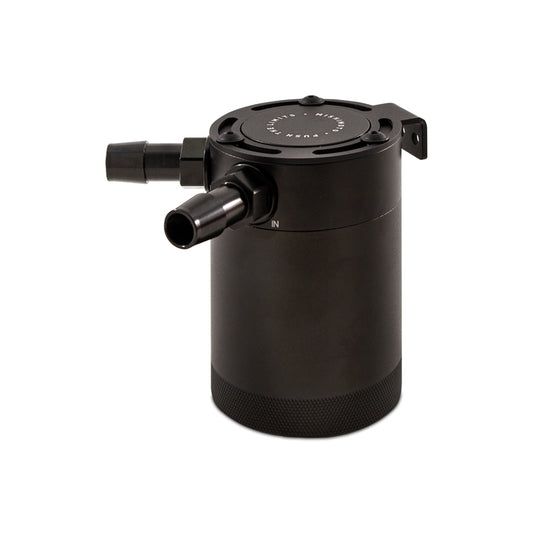 Mishimoto Compact Baffled Oil Catch Can - 2-Port - #MMBCC-CBTWO-BK