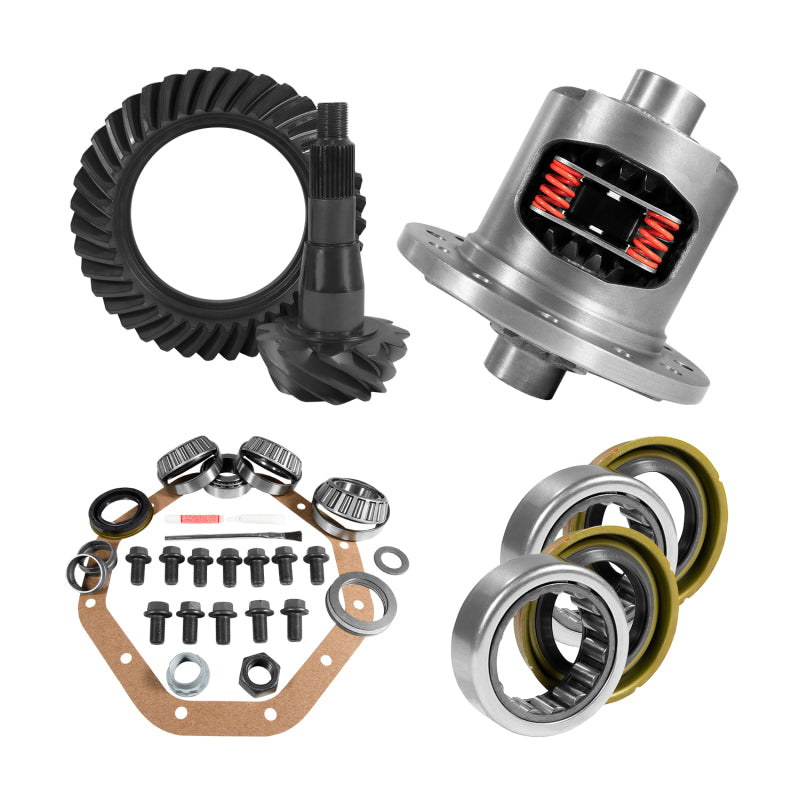 Yukon Gear & Axle YGK2087 ZF 9.25in CHY 3.91 Rear Ring & Pinion Install Kit Positraction Axle Bearings and Seals