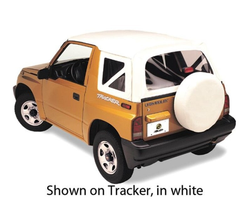 Bestop 95-98 Tracker/Sidekick Replace A-Top (White Denim Clear Windows No Door Skins Included)