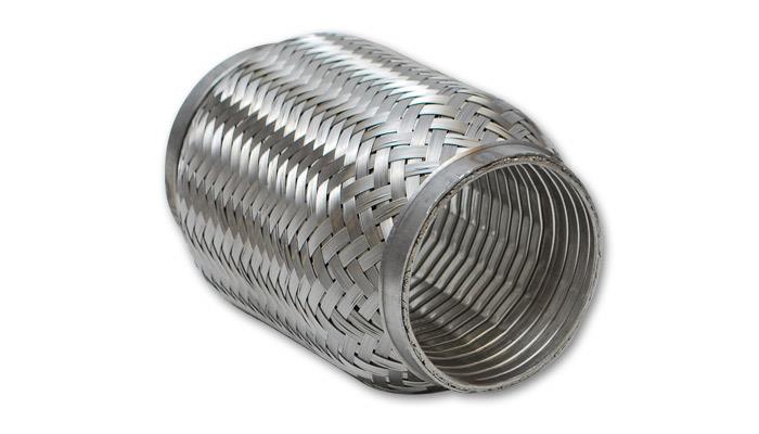 Vibrant SS Turbo FLEX Coupling with Interlock Liner 2.5in inlet/outlet x 6in