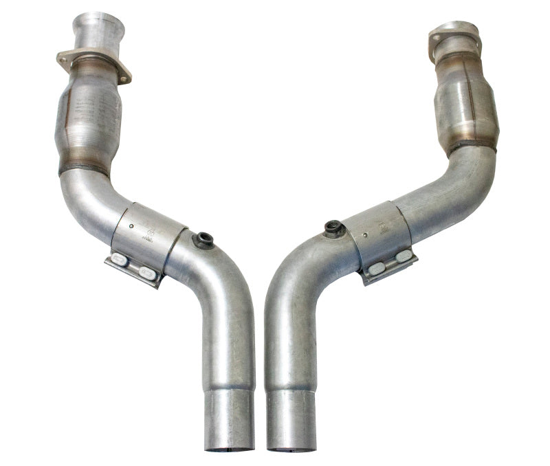 BBK Performance 16481 High Flow Mid Pipe with Catalytic Converters (3 in) for 2006-2023 Dodge Challenger / Charger (6.1L / 6.4L Hemi / 6.2L Supercharged Hemi)