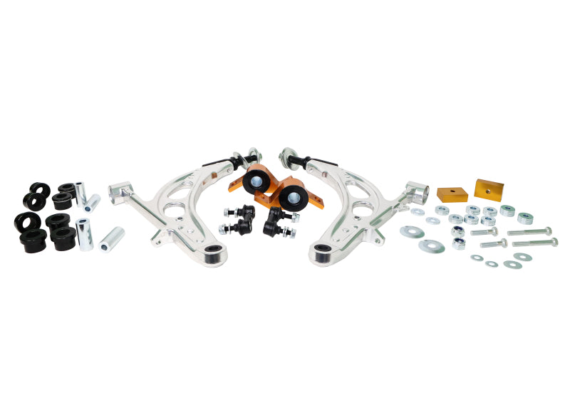 Whiteline KTA289 Front Lower Street Performance Alloy Control Arm Kit for 1993-2007 Subaru Impreza, 2003-2008 Subaru Forester