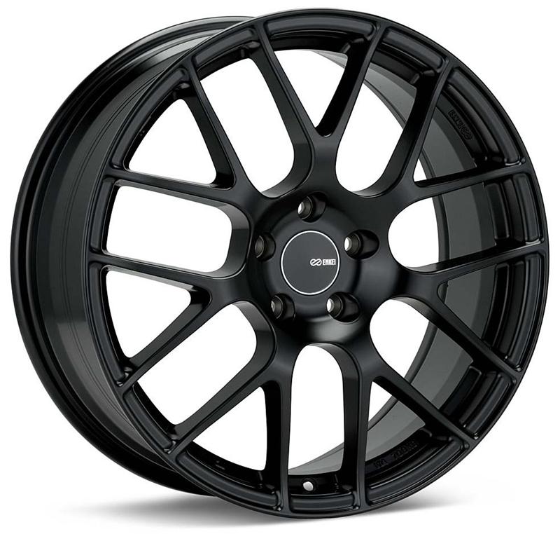 Enkei Raijin 19x8.5 42mm Offset 5x112 Bolt Pattern 72.6 Hub Bore Black Wheel