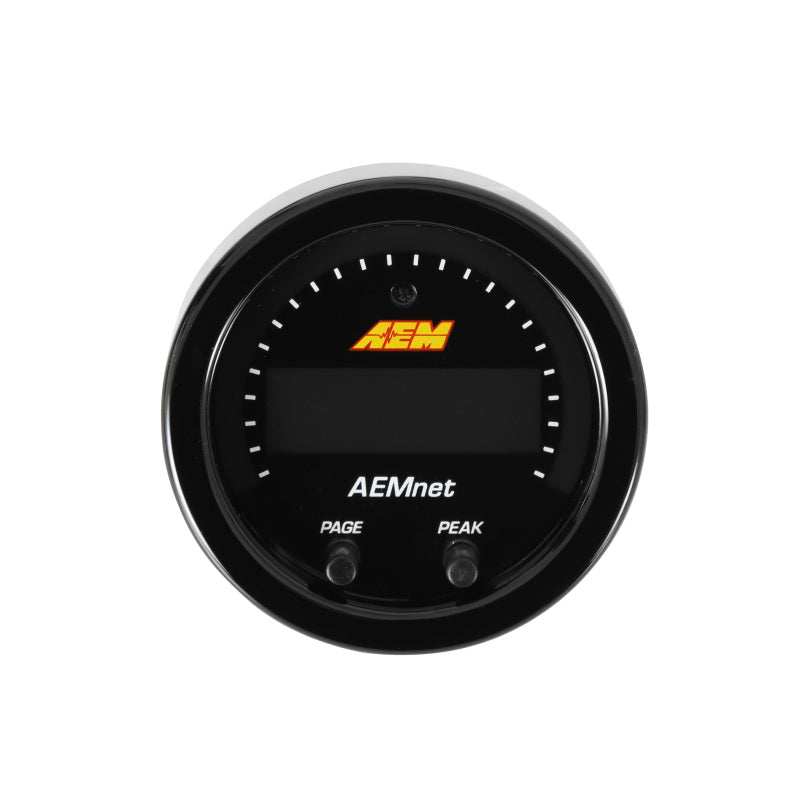 AEM Dual Channel Wideband Kit - AEMnet CAN Bus Gauge + 2x Inline Wideband UEGO Controller