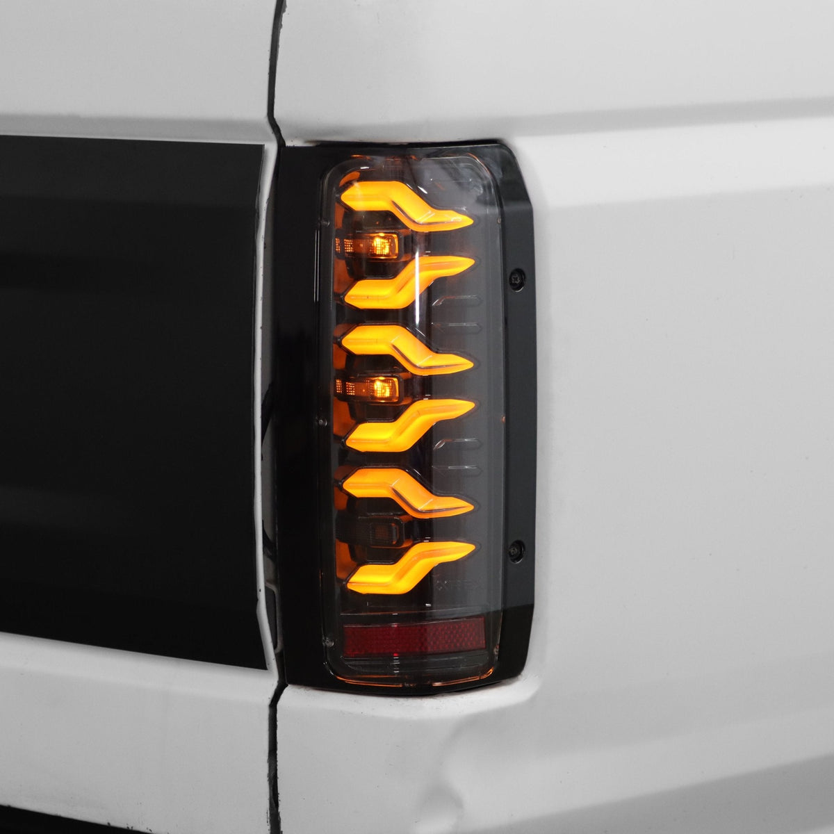AlphaRex 658005 87-96 Ford Bronco/F-150 Luxx-Series LED Tail Lights - Black