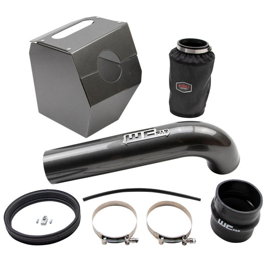 Wehrli Custom Fabrication WCF100344-GW 4in Intake Kit Gloss White for 2017-2019 Chevrolet Silverado / GMC Sierra 2500 HD / 3500 HD 6.6L L5P Duramax