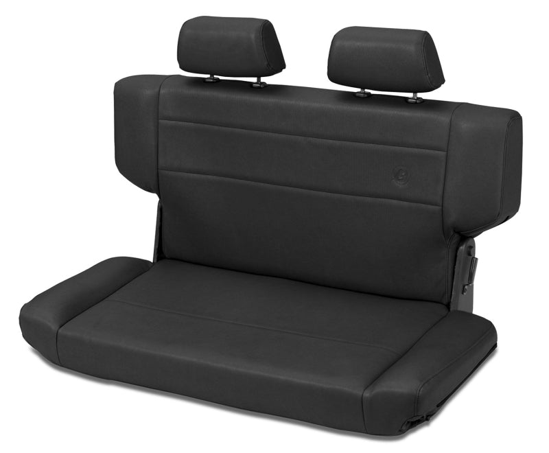 Bestop N-Tumble Seat - 97-06 Jeep Wrangler TJ Rear Trailmax Ii Fold (All Vinyl Black Denim)