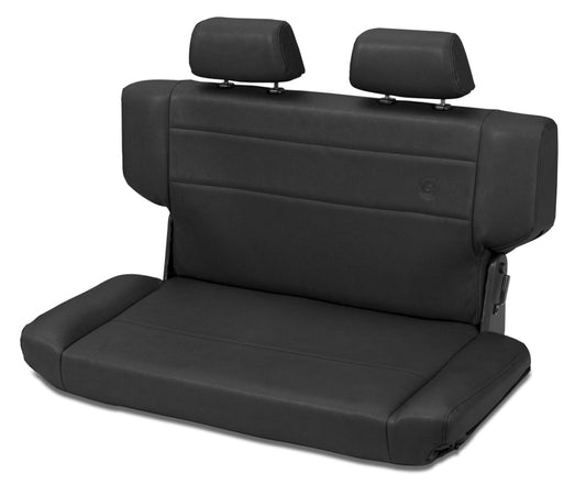 Bestop N-Tumble Seat - 97-06 Jeep Wrangler TJ Rear Trailmax Ii Fold (All Vinyl Black Denim)