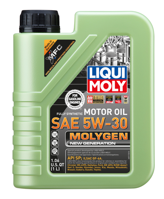 LIQUI MOLY 1L Molygen New Generation Motor Oil SAE 5W-30 (20226) - Pack of 6