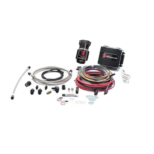 Snow Performance SNO-9000-BRD-T Stage 4 Boost Cooler Platinum Water Inj. Kit (SS Braided Line/4AN Fitting) without Tank