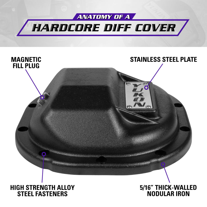 Yukon Gear & Axle YHCC-F8.8 Hardcore Diff Cover for 8.8in Ford
