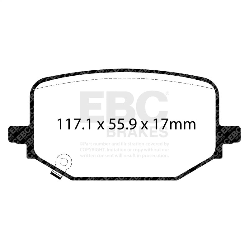 EBC 2020+ Ford Explorer ST 3.0TT Bluestuff Rear Brake Pads DP53120NDX