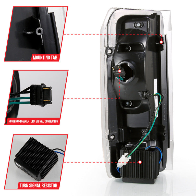 ANZO 1987-1997 Ford F-350 LED Taillights