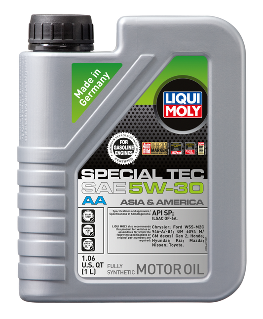 LIQUI MOLY 1L Special Tec AA Motor Oil SAE 5W-30 (20136) - Pack of 6