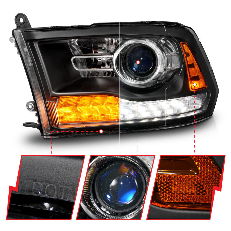 ANZO 2011-2018 RAM 1500 LED Projector Headlights