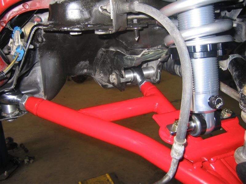 UMI Performance 2300-R Front Adjustable Lower A-Arms Drag CrMo Red