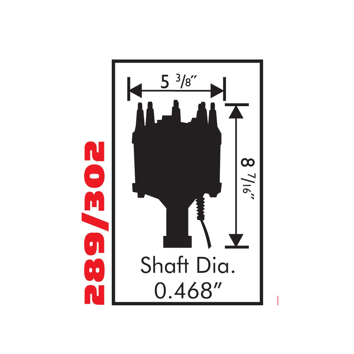 MSD 8582 Billet Distributor - for Ford - Small Block - Iron Gear