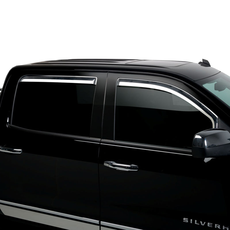 Putco for 2014-2018 Chevrolet Silverado LD - 4 Door - Crew Cab Element Chrome Window Visors