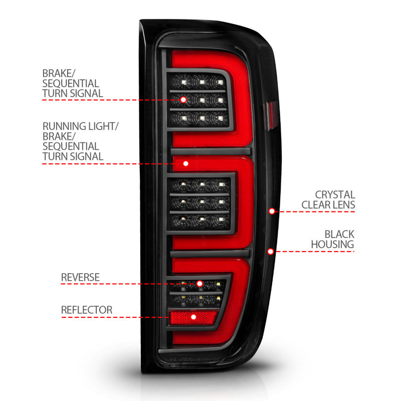 ANZO 2019-2026 GMC Sierra 1500 LED Taillights