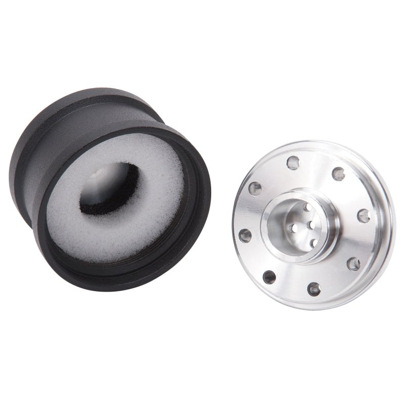 Edelbrock 42133 Billet Aluminum Breather with Black Powder Coat Finish