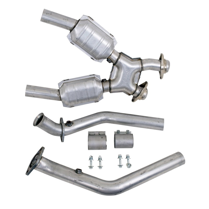BBK Performance 1670 High Flow X-Pipe with Catalytic Converters (2-1/2 in) for 1999-2004 Ford Mustang GT Cobra 4.6L