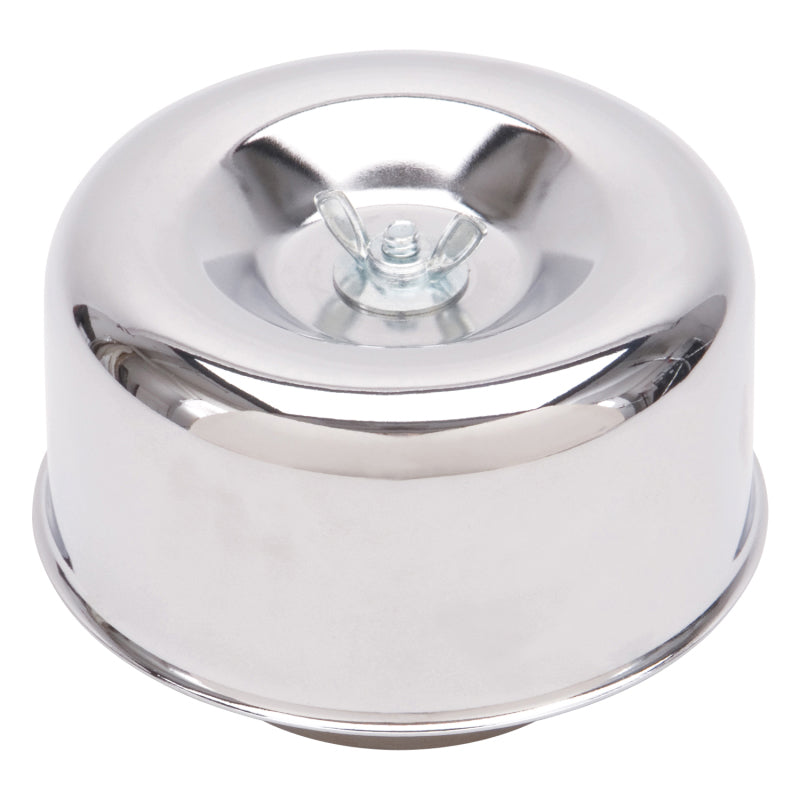 Edelbrock 1202 Air Cleaner 94 Series Round Steel Top 4.65 in Diameter x 3.125 in 2.63 in ID Raised