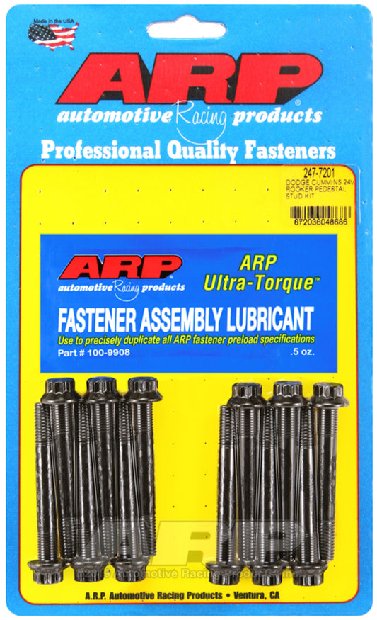 ARP 247-7201 for Dodge Cummins 24V Rocker Pedestal Rocker Stud Kit