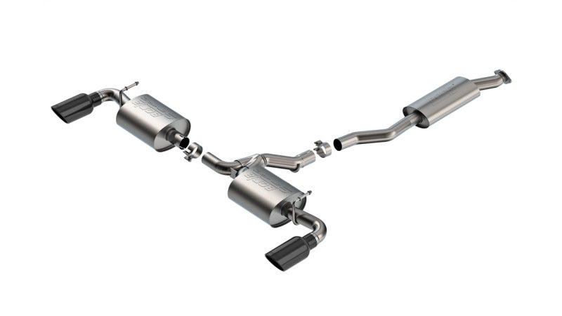 Borla 141009BC 19-25 Toyota RAV4 (excl. Hybrid) 2.25 S-Type Cat Back Exhaust - Black Chrome - #141009BC