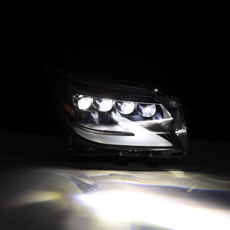 AlphaRex 880300 14-19 Lexus GX 460 NOVA LED Projector Headlights Plank Style Black w/Activation Light/Sequential Signal