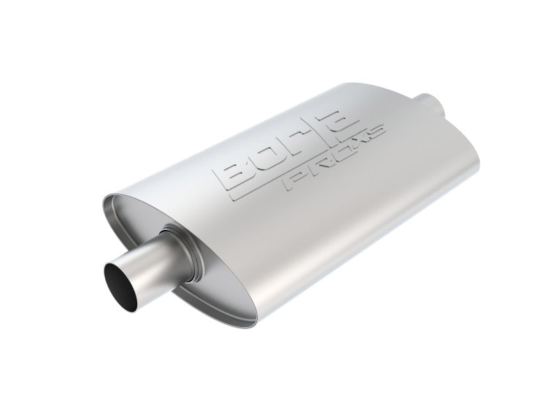 Borla 40347 Pro-XS 2inch, 2inch, 14inch x 9-1/2inch x 4inch Oval Cen/Cen w/o Notch Turbo Muffler - #40347