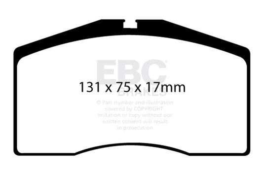 EBC 93-95 Porsche 911 (964) 3.6 Turbo Redstuff Front Brake Pads DP3997C