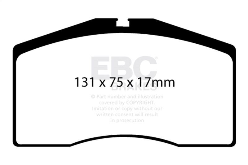 EBC 93-95 Porsche 911 (964) 3.6 Turbo Yellowstuff Front Brake Pads DP4997R